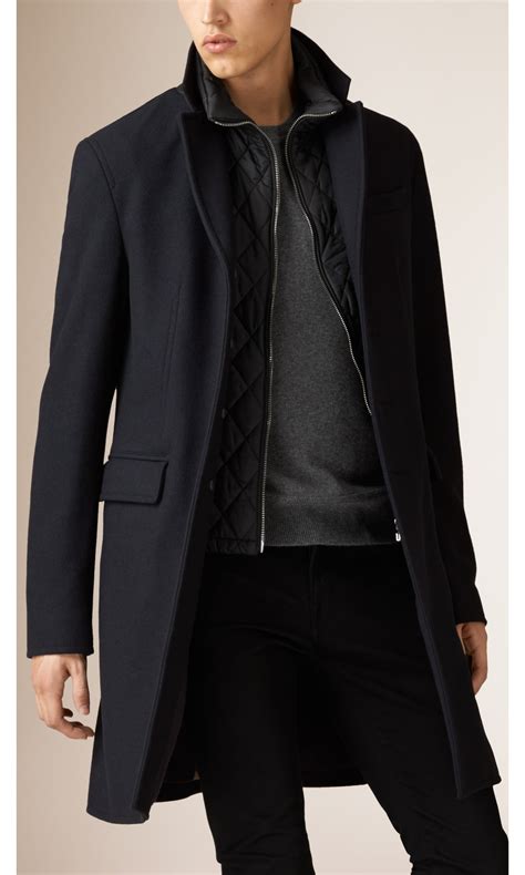 mens long burberry coat|Burberry wool coat men's.